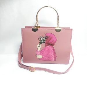 Medium Size Elegant Hijab Art Printed Bag