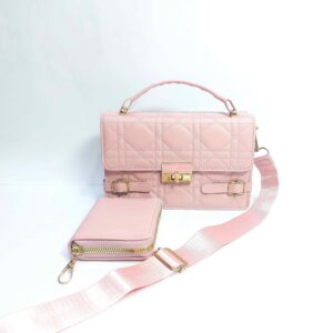 Premium 2-in-1 Crossbody Bag & Hand Carry Combo Includes Matching Clutch Pouch