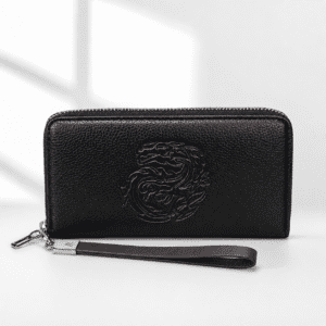 Black Zip Around Ladies Wallet
