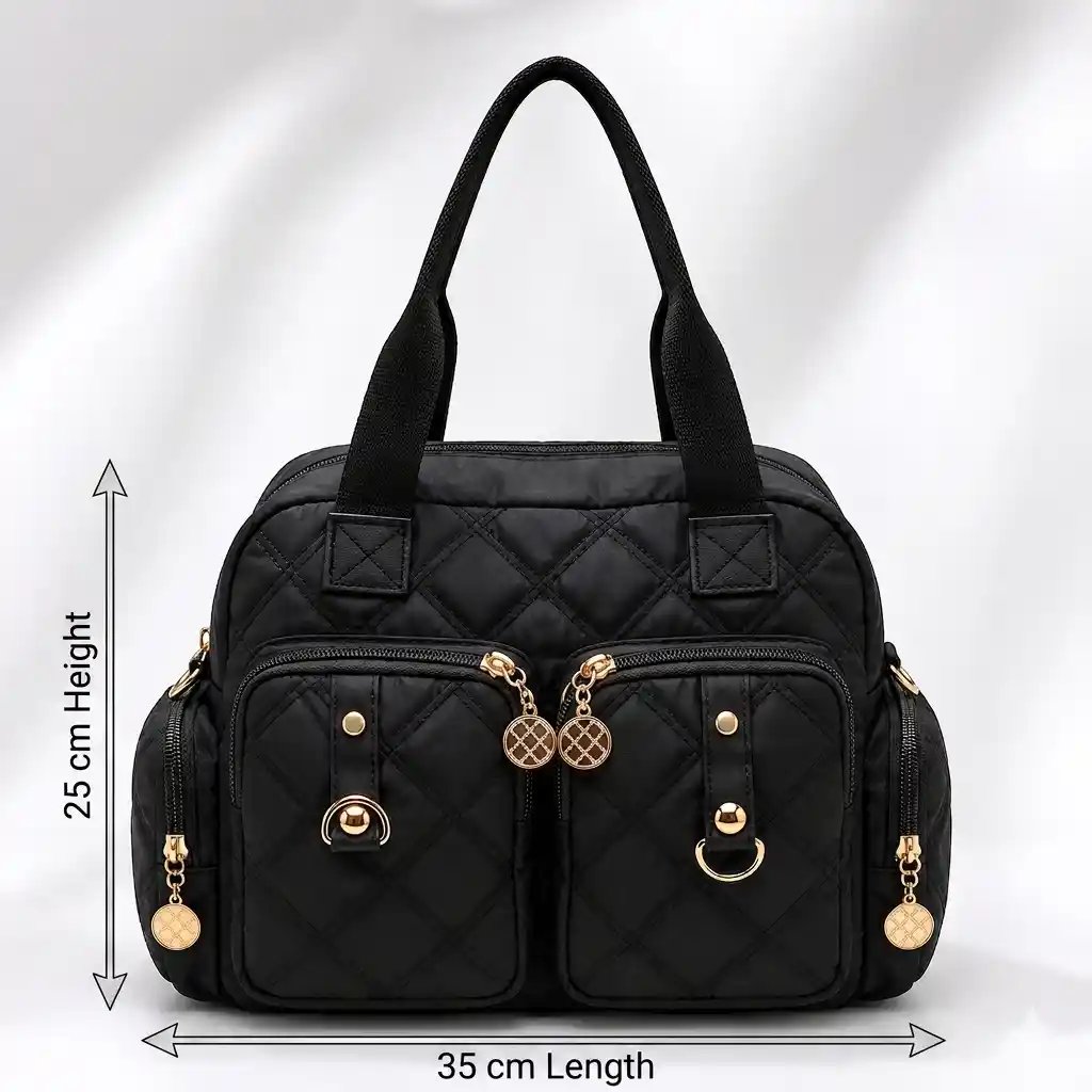 6 Pockets Ladies Hand Bag – Amazing Luxury Style - Image 5