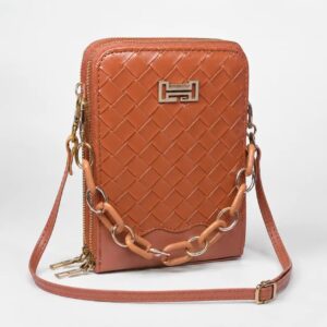 2 Zipper Crossbody Bag and Mobile Pouch