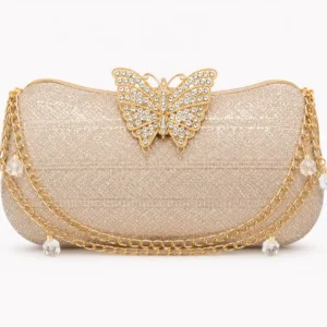Butterfly Crystal Evening Clutch