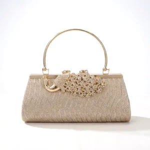 gold bridal clutch bag