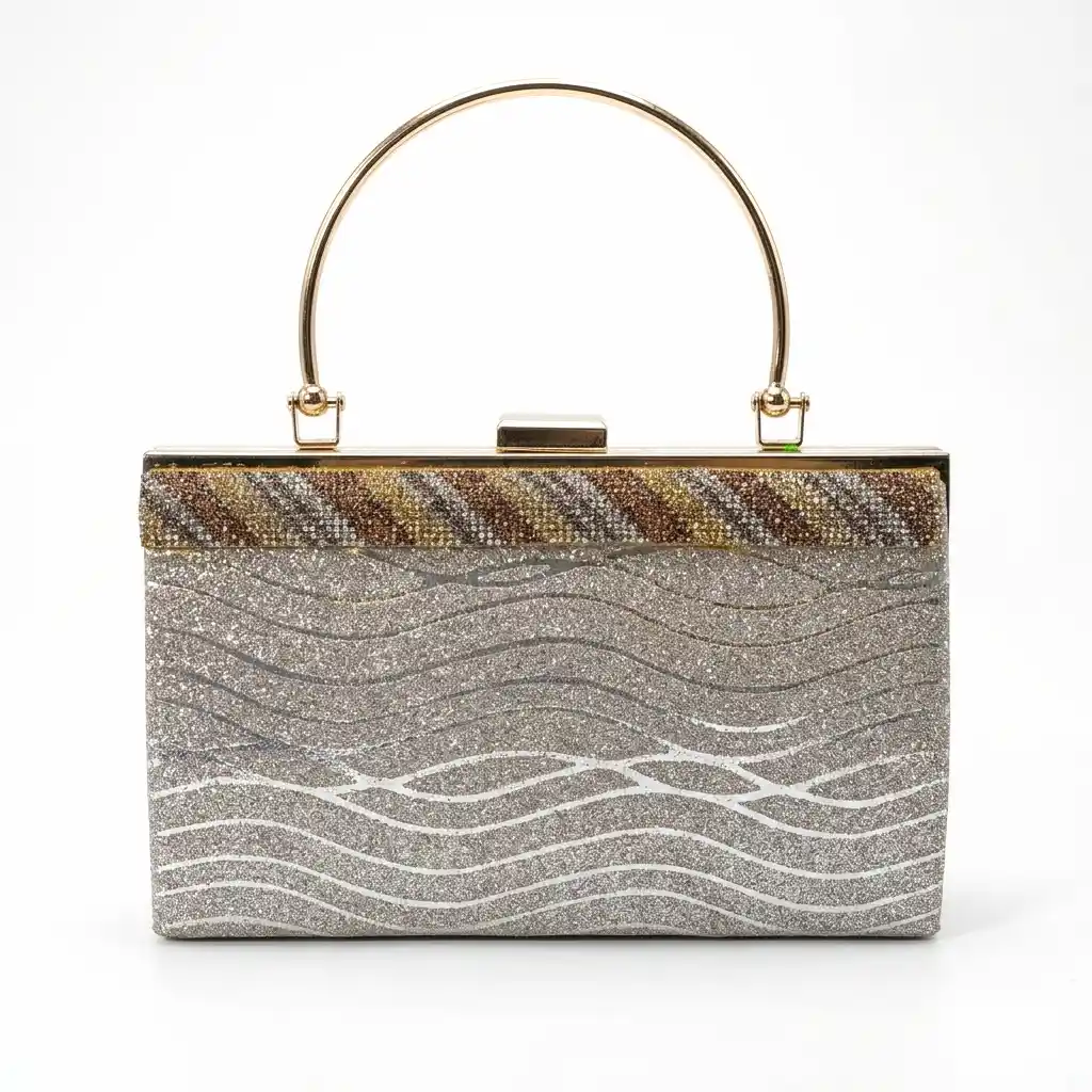 gold bridal clutch bag
