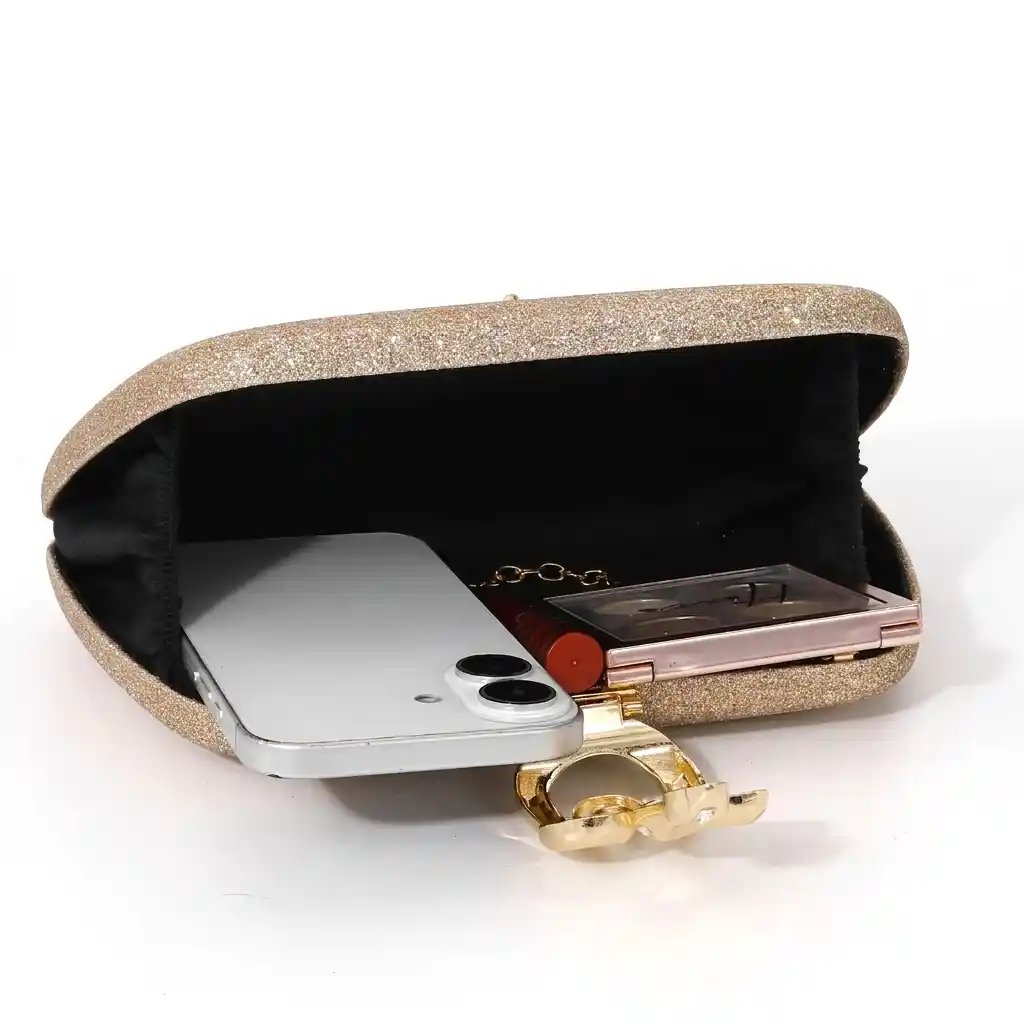 Luxury Gold Evening Clutch – Stunning Designer Party Bag A1 - Image 3