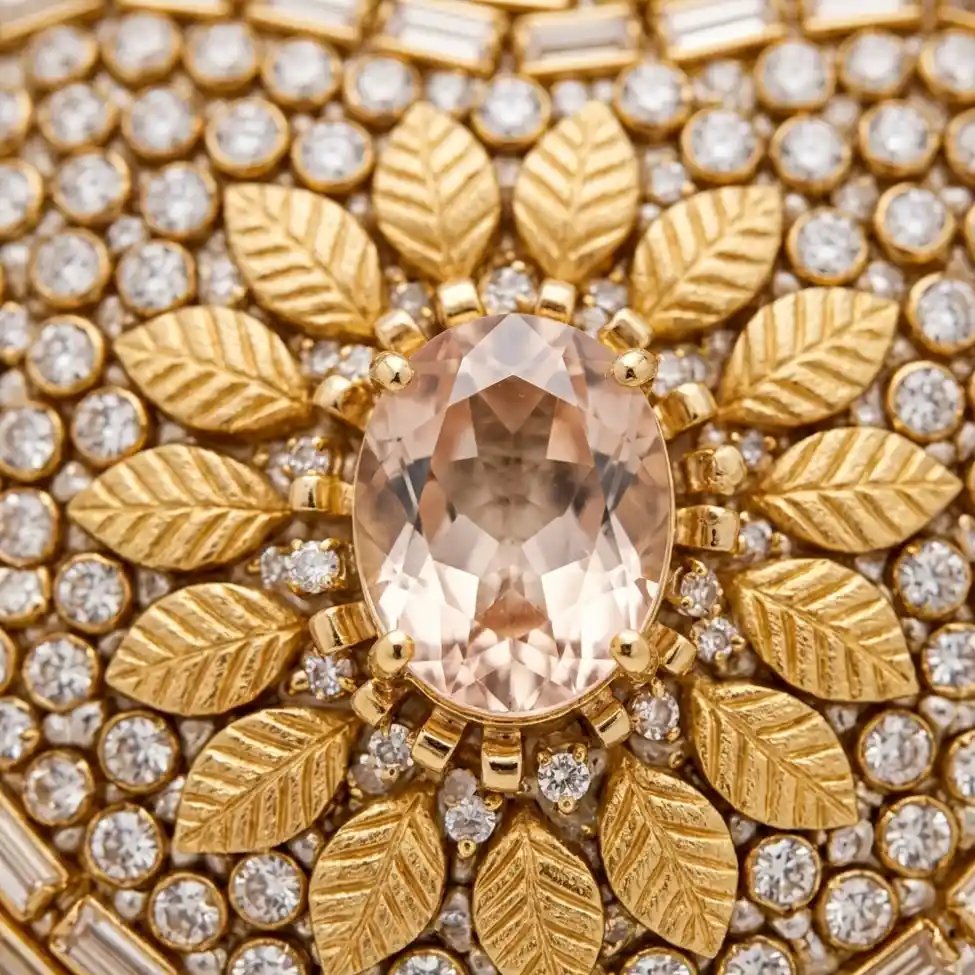 Mini Kundan Heart Clutch – Gorgeous Luxury Bridal Party Purse A1 - Image 2