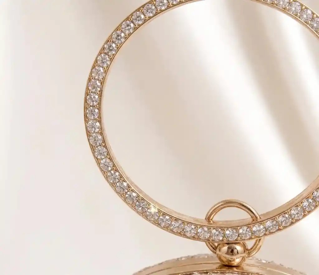 Elegant Bridal Purse Wedding Clutch Fancy Bag for Women A1 - Image 2