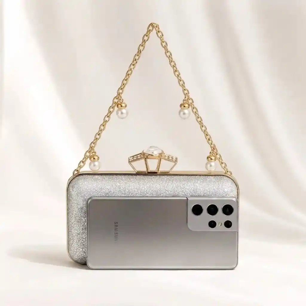Elegant Wedding Clutch – Luxury Bridal Purse Fancy Bag A1 - Image 3