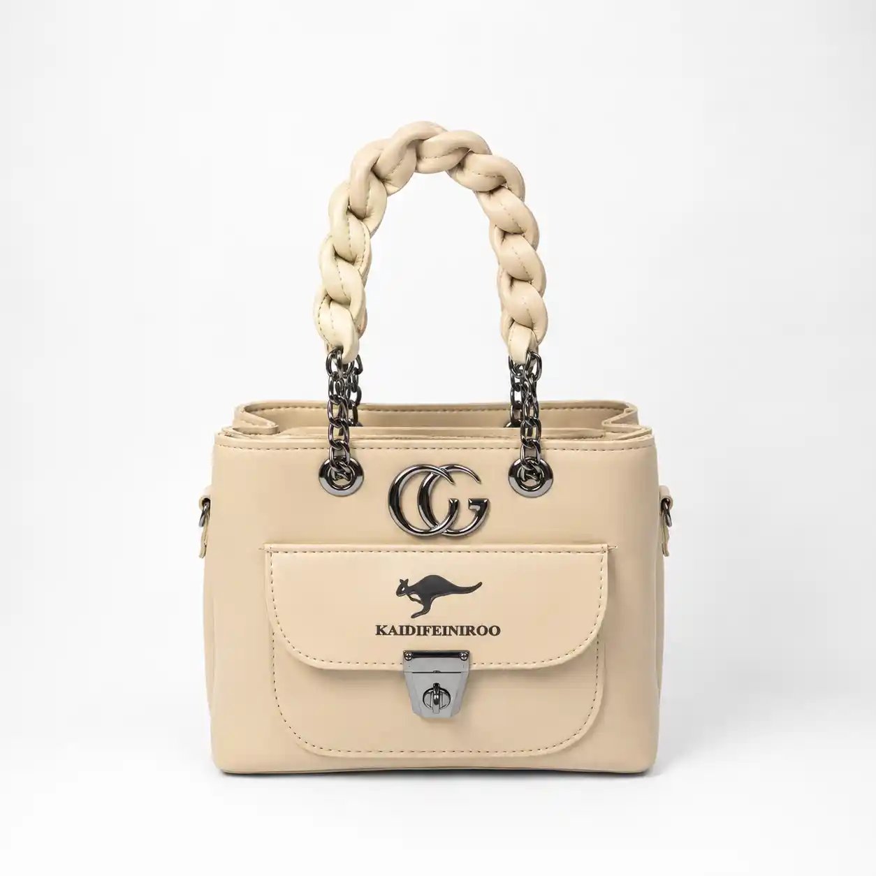 Ladies Shoulder Handbag Purse – Elegant Fashion Bag for Women 3 Zipper - Image 9