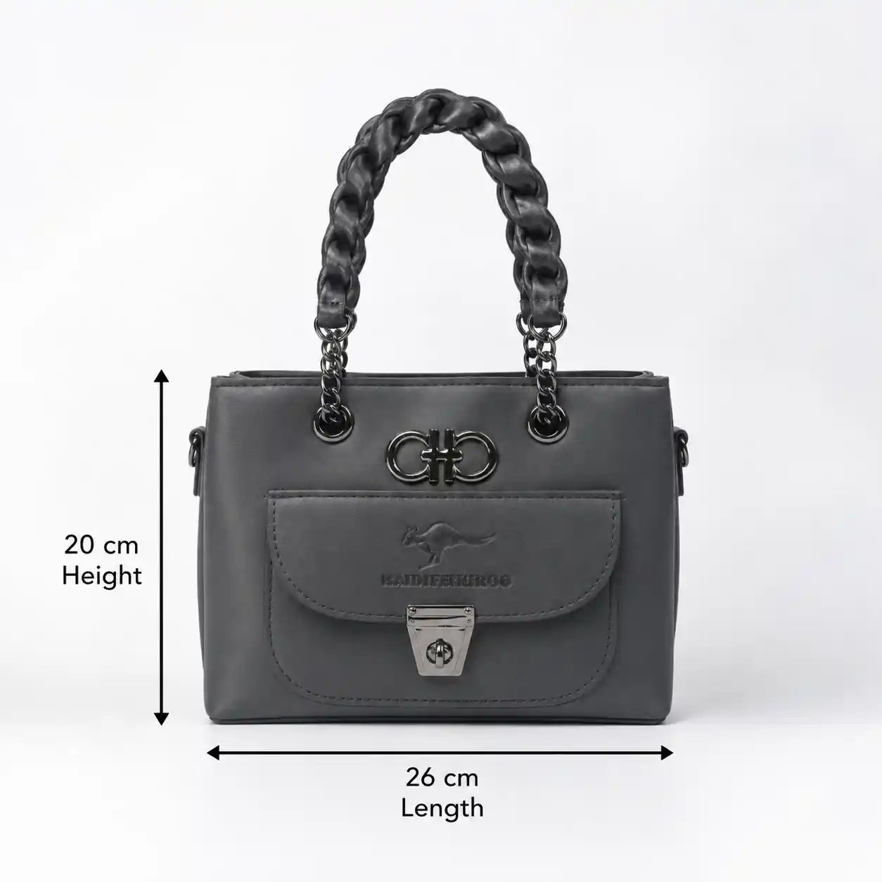 Ladies Shoulder Handbag Purse – Elegant Fashion Bag for Women 3 Zipper - Image 10