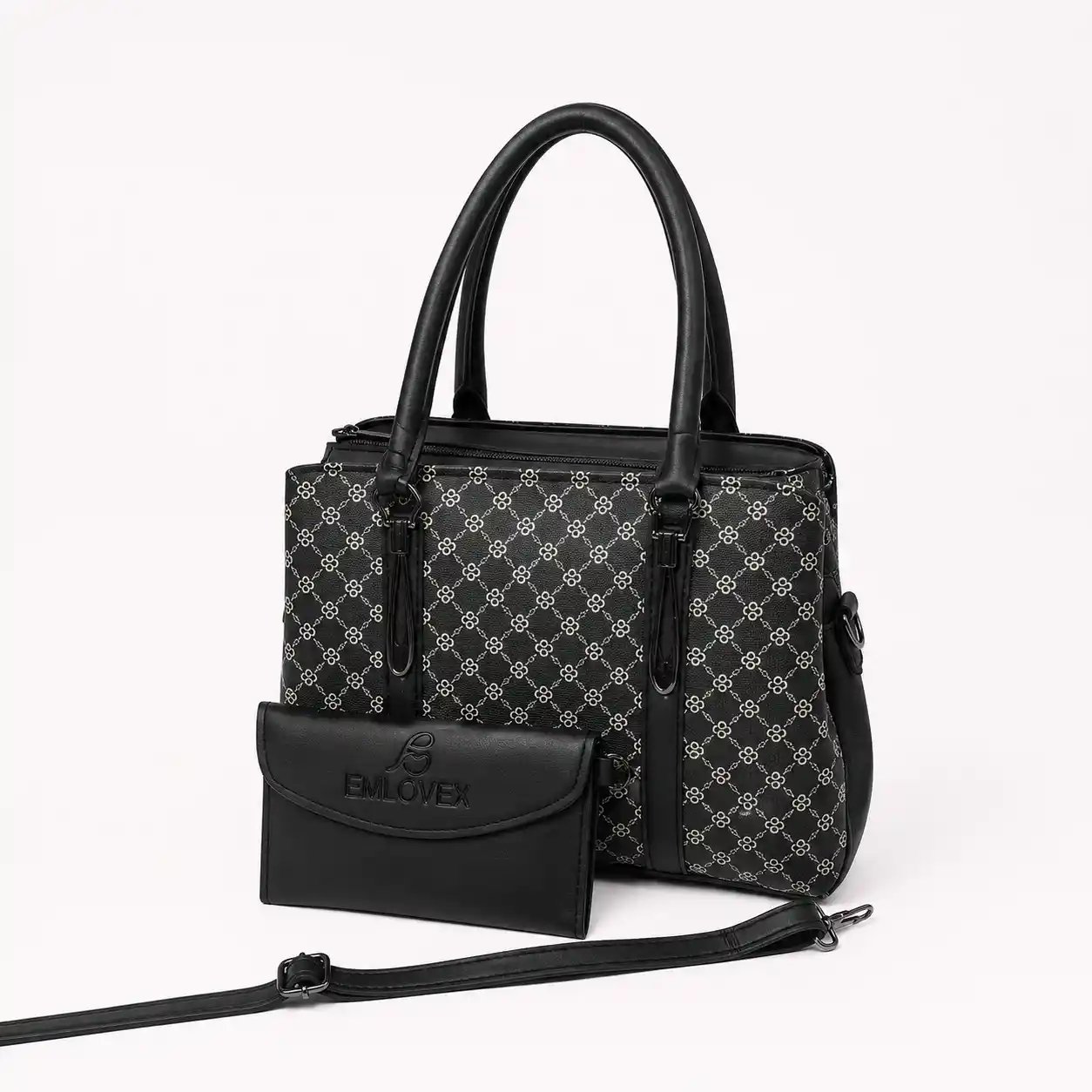 Ladies Hand Bag Set Premium Stylish Shoulder Bag with Matching Wallet A1 - Image 3