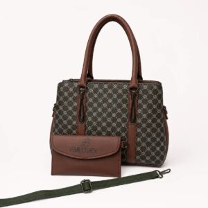 Ladies Hand Bag Set Premium Stylish Shoulder Bag with Matching Wallet A1