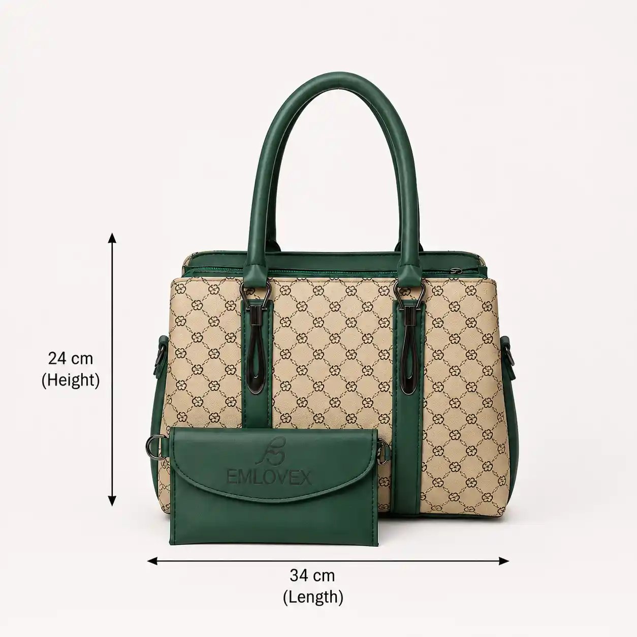 Ladies Hand Bag Set Premium Shoulder Bag with Matching Wallet for Women