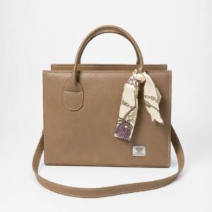 Leather Ladies Hand Bag Premium Tote Shoulder Bag for Women Brown