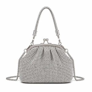 Silver Rhinestone Bag – Stunning Crystal Clutch for Weddings & Parties