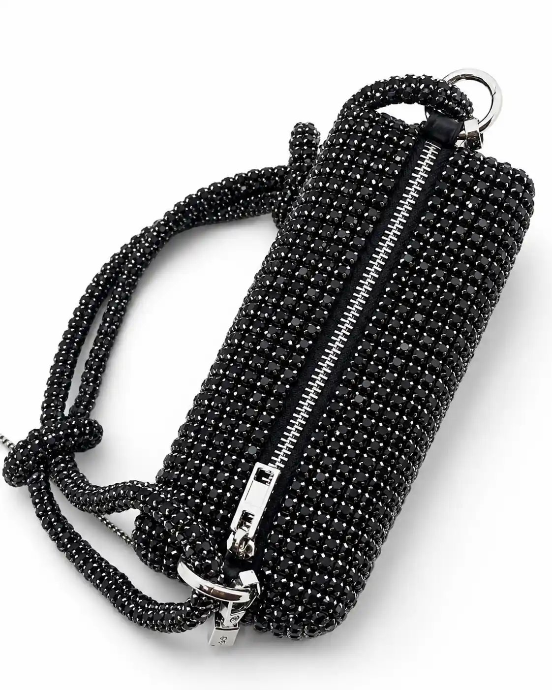 Black Crystal Stone Shoulder Bag 2026 | Stunning Luxury Party Purse - Image 3