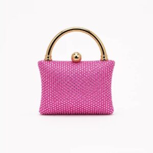 Pink Swarovski Mini Clutch