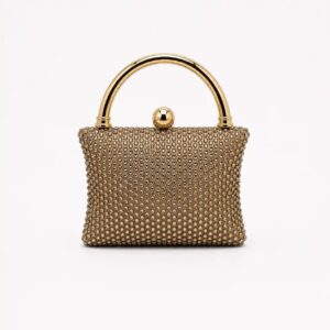 Gold Swarovski Mini Clutch | Stunning Luxury Wedding Purse No. 1