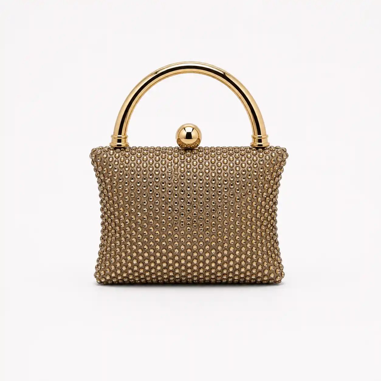 Gold Swarovski Mini Clutch | Stunning Luxury Wedding Purse No. 1