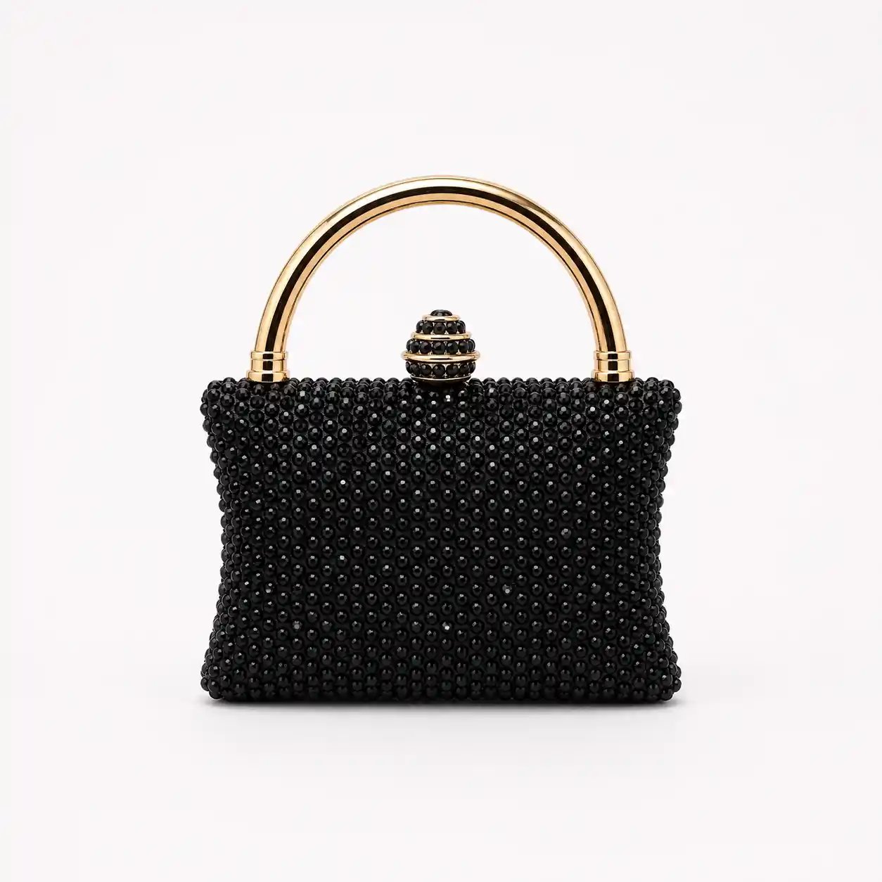 Black Swarovski Mini Clutch