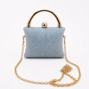 Silver Swarovski Mini Clutch | Stunning Luxury Wedding Purse No. 1