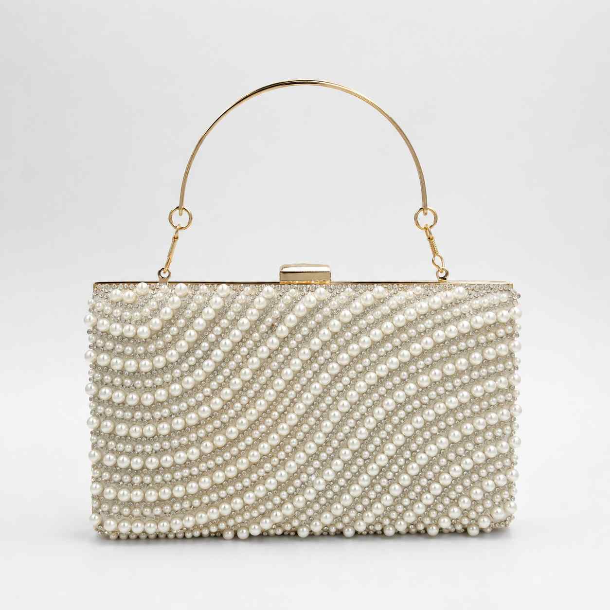 Luxury Pearl Wedding Clutch
