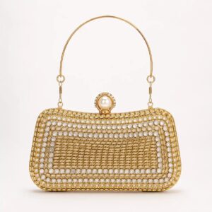 Double Side Kundan Clutch – Stunning Wedding Hand Purse 2026