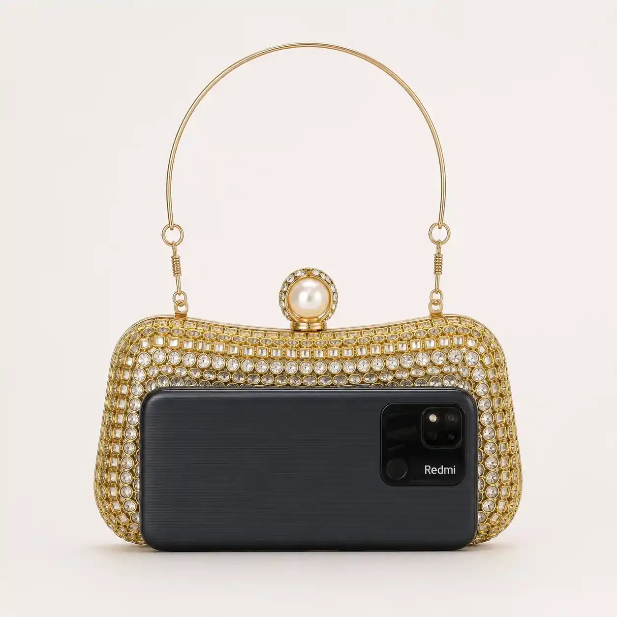 Double Side Kundan Clutch – Stunning Wedding Hand Purse 2026 - Image 2