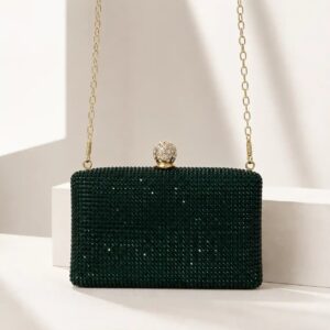 Black Mini Swarovski Crystal Clutch
